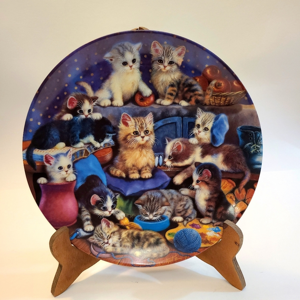 Frisky Business Cat Collector's Plate